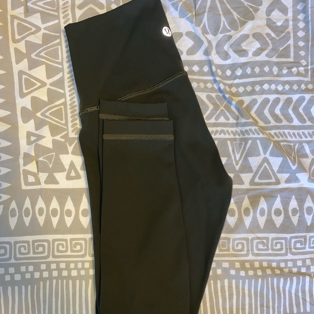 Wunder Under Full-Luxtreme 28” Lululemon Leggings Dark Olive